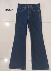 H&M Dark Blue Flare Jeans