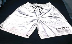 BASEDODICI Reflective Oversized Shorts | Grey