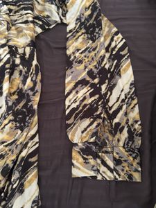 Animal Print Wrap Dress