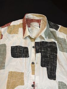 Abstract Print Short Sleeve Shirt