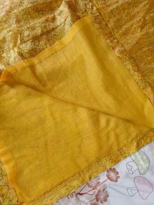Beautiful Yellow Printed Kurta