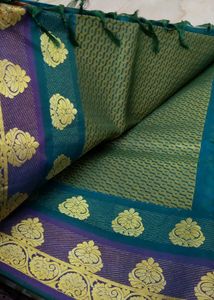 Colorful Checked Weave Saree