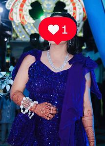 Stunning Purple Sequined Lehenga Choli