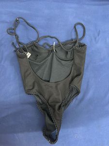 Black Corset Style Bodysuit Top