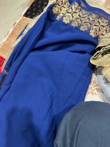 Beautiful Blue &amp; Gold Saree