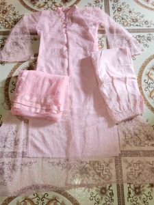 Traditional Pink Party Wear Suit With Inner Lining