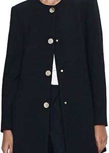 Zara Black Button-Up Coat