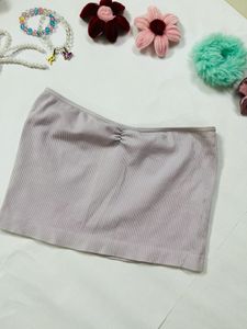 Lilac Ribbed Tube Top