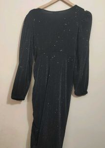Sparkly Black Long Sleeve Dress For 34 Bust