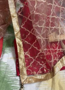 Sparkling Red Anarkali 🥰😍