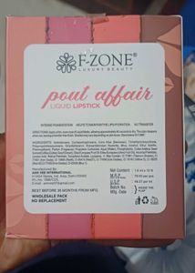 F-ZONE Pout Affair Liquid Lipstick Set of 12