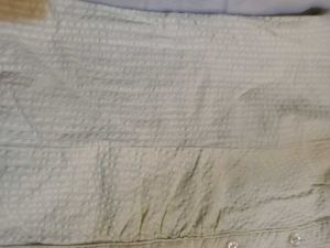Light Green Textured Button-Up Top