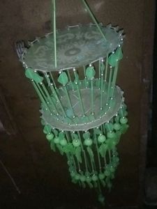 Bohemian Green Chandelier