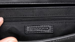 miragio classic black sling bag
