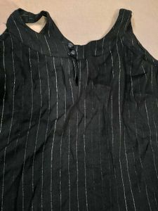 Chic Black Striped kurta