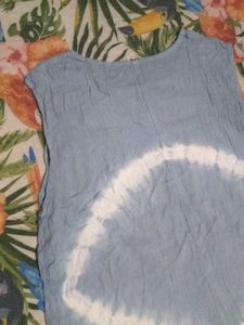 Blue Tie-Dye Tank Top