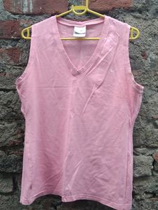 Nike Pink Sleeveless V-Neck Top