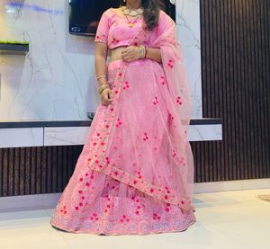 Heavy Diamond Work Lehnga Set ( Stich Blouse, Lehn