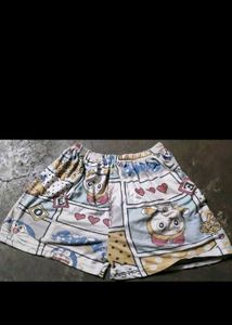 Cute Cartoon Print Shorts