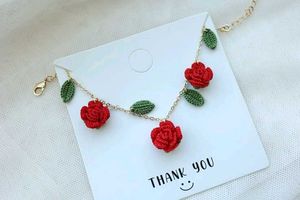 Rose Crochet Necklace