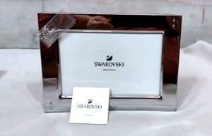 SWAROVSKI PHOTO FRAME With Magnet Heart-silver