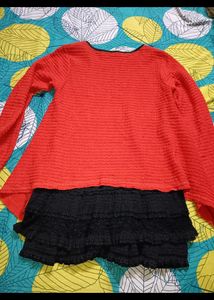 ruffled peplum top