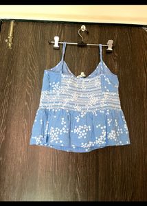 Light Blue Floral Cami Top