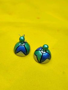 Handmade Terracotta Jhumka Earrings
