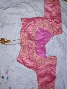 Pink Embroidered Lehenga Skirt