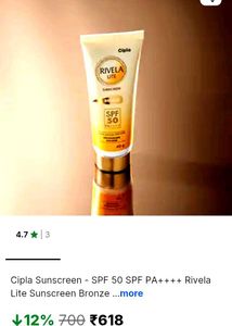 Rivela Lite Sunscreen SPF 50