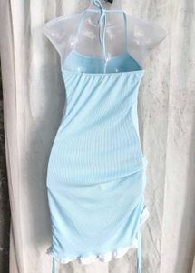 Cute Ruched Mini Dress with Cardigan