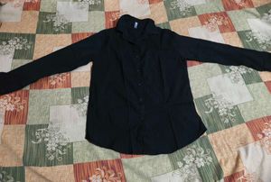 Classic Black Button-Up Shirt