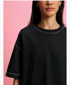 bewakoof black oversized tee