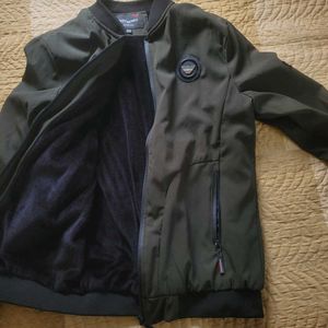 Olive Green Bomber Jacket