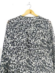 Black And White Printed Transparent Top (Women)