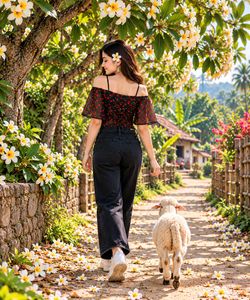 Chic Off-Shoulder Red Floral Top