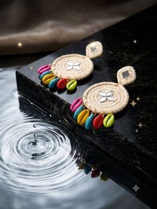 Boho Mirror Work Earrings(Navratri special)