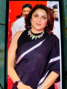 Elegant Black Saree with Tassel Border