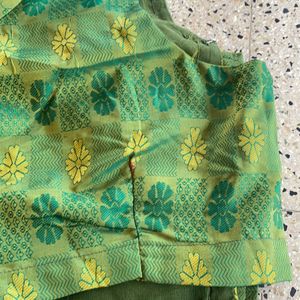 leaf green blouse