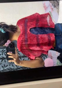Chic Pink Lace Ruffled Crop Top