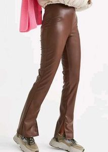 💥Price Drop 💥H&amp;M Faux Leather Slit Cut Pants