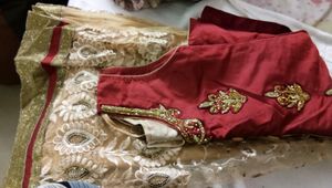 Silk and net Stone Work Dress