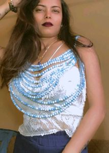 pearl beads body chain