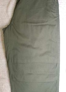 Olive Green Wide Leg Pants