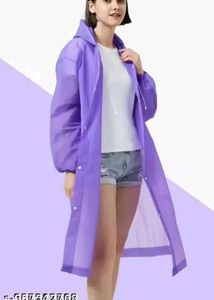 Purple Lightweight Raincoat