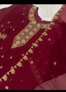 combo of two Elegant Maroon and Yellow Kurta Set