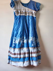 FREE Blue Colour Anarkali