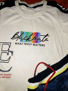 Boys' T-Shirt and Denim Shorts Set