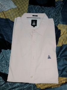Men's Cotton Pink Shirt