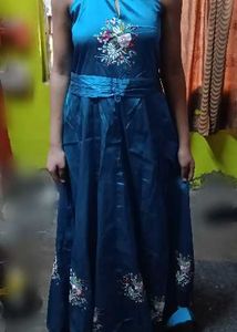 Elegant Blue Party Dress